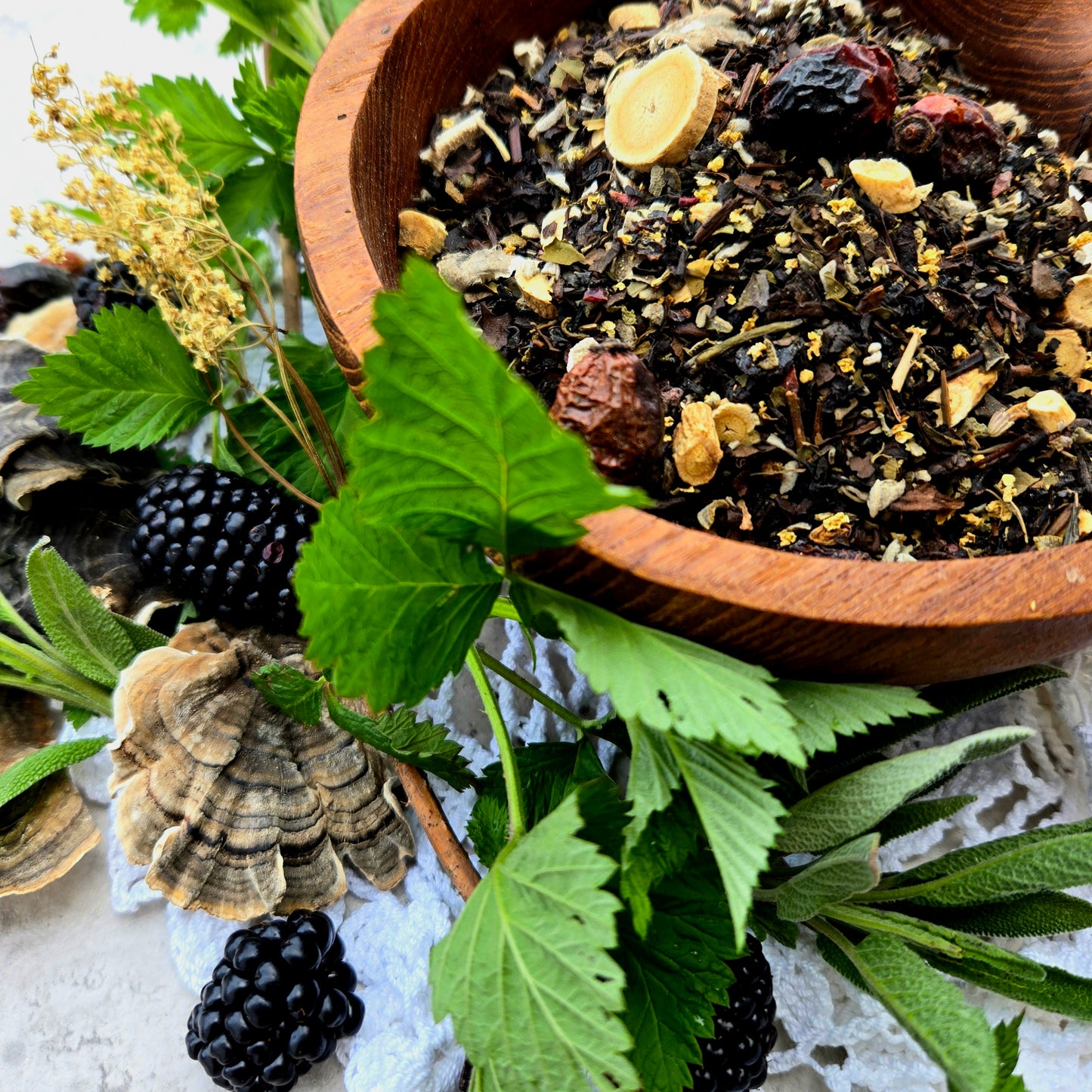 Brambly Sage- Blackberry Oolong Tea Blend