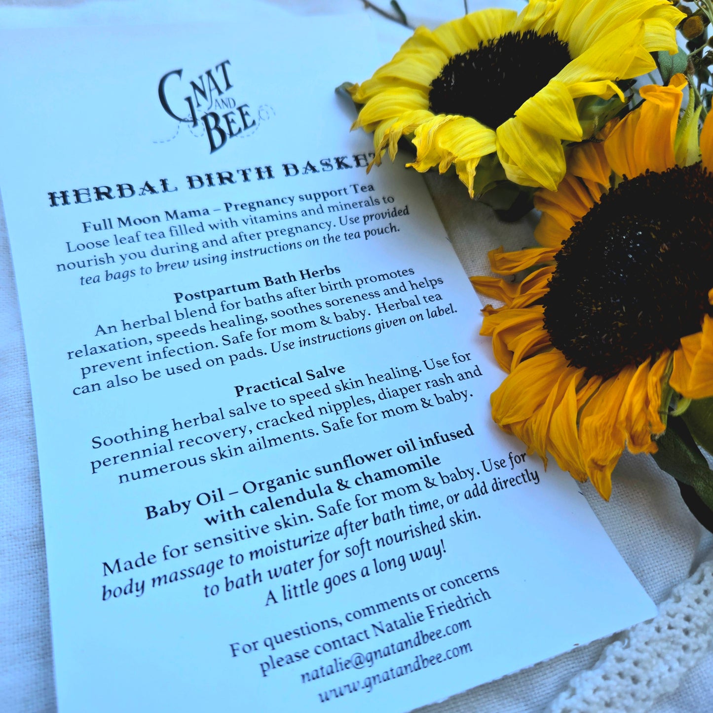 Herbal Birth Box for Mama and Baby
